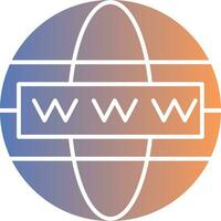 Worldwide Gradient Icon vector