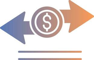 Transfer Gradient Icon vector