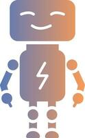 Bot Gradient Icon vector