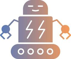 Robot Gradient Icon vector