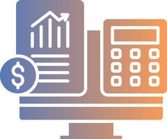 Accountant Gradient Icon vector