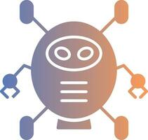 Robotics Gradient Icon vector