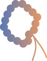 Rosary Gradient Icon vector