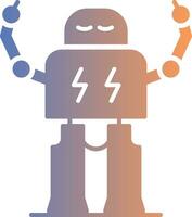 Robotics Gradient Icon vector
