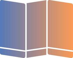 Folding Screen Gradient Icon vector