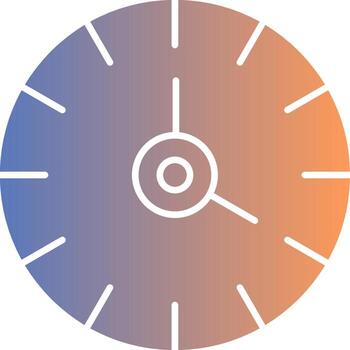icono de gradiente de reloj vector