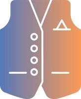 Vest Gradient Icon vector