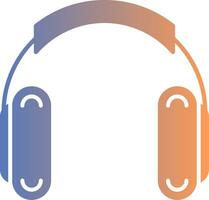 Headphones Gradient Icon vector