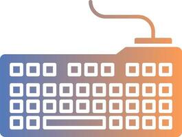 Keyboard Gradient Icon vector