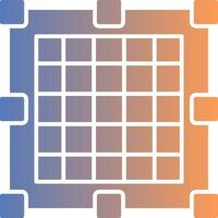 Grid Gradient Icon vector