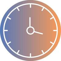 Clock Gradient Icon vector