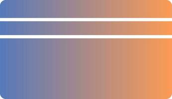 Credit Card Gradient Icon vector