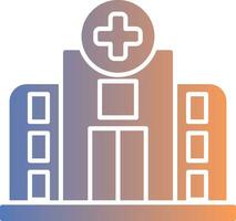 Hospital Gradient Icon vector