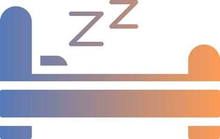 Bed Gradient Icon vector