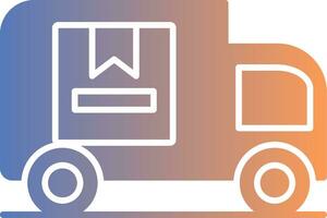 Delivery Truck Gradient Icon vector