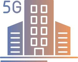 Building Gradient Icon vector