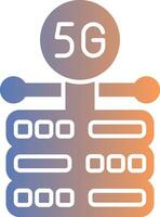 Server Gradient Icon vector