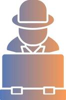 Hacker Gradient Icon vector