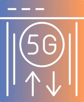 Bandwidth Gradient Icon vector