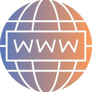 Internet degradado icono vector