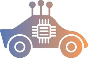 Autonomous Car Gradient Icon vector