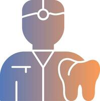 Dentist Gradient Icon vector