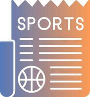 Sports News Gradient Icon vector