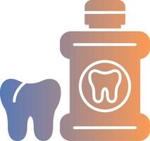 Mouthwash Gradient Icon vector