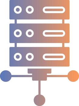 Server Gradient Icon vector