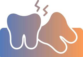 Wisdom Tooth Gradient Icon vector