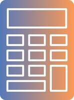 Calculator Gradient Icon vector