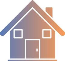 House Gradient Icon vector