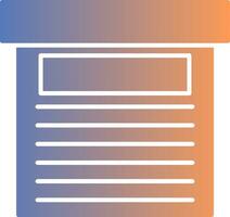Storage Box Gradient Icon vector