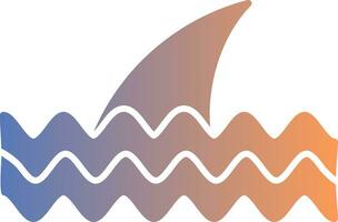 Fins Gradient Icon vector