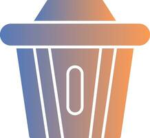 Recycle Bin Gradient Icon vector