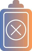 Wrong Gradient Icon vector