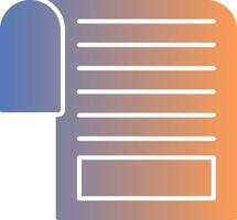 Document Gradient Icon vector