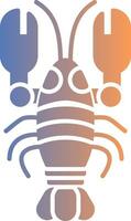 Lobster Gradient Icon vector