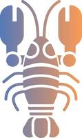 Lobster Gradient Icon vector