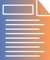 Note Gradient Icon vector