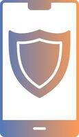 Shield Gradient Icon vector