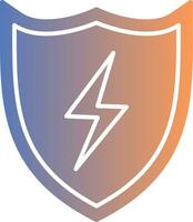Shield Gradient Icon vector