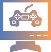 Space Gaming Gradient Icon vector