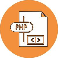 icono de vector de php