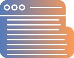 Web Gradient Icon vector