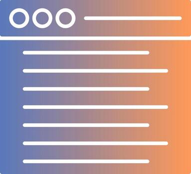 Web Gradient Icon vector