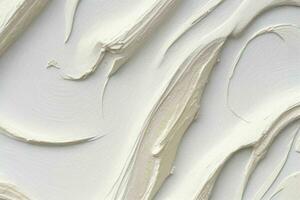 AI generated Closeup of impasto painting abstract rough of white art painting texture background. Pro Photo