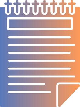 Note Gradient Icon vector