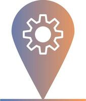 Localization Gradient Icon vector