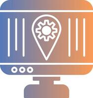 Localization Gradient Icon vector